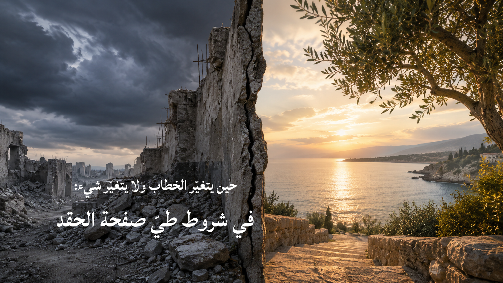 حين يتغيّر الخطاب ولا يتغيّر شيء: في شروط طيّ صفحة الحقد